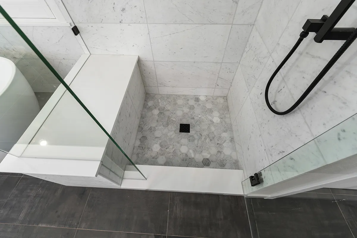 Sophisticated Shower Bench Design