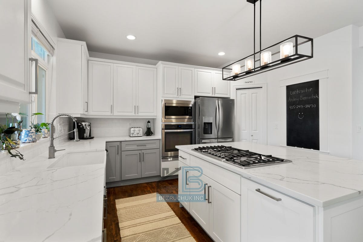Luxury kitchen in home renovation