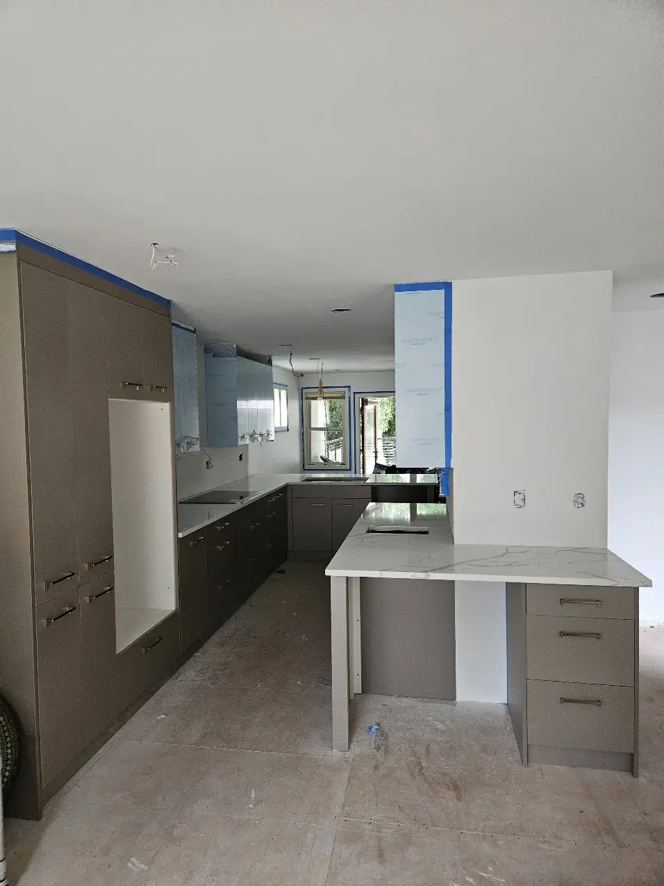New Calacatta Laza quartz installed in the Bellevue kitchen remodel