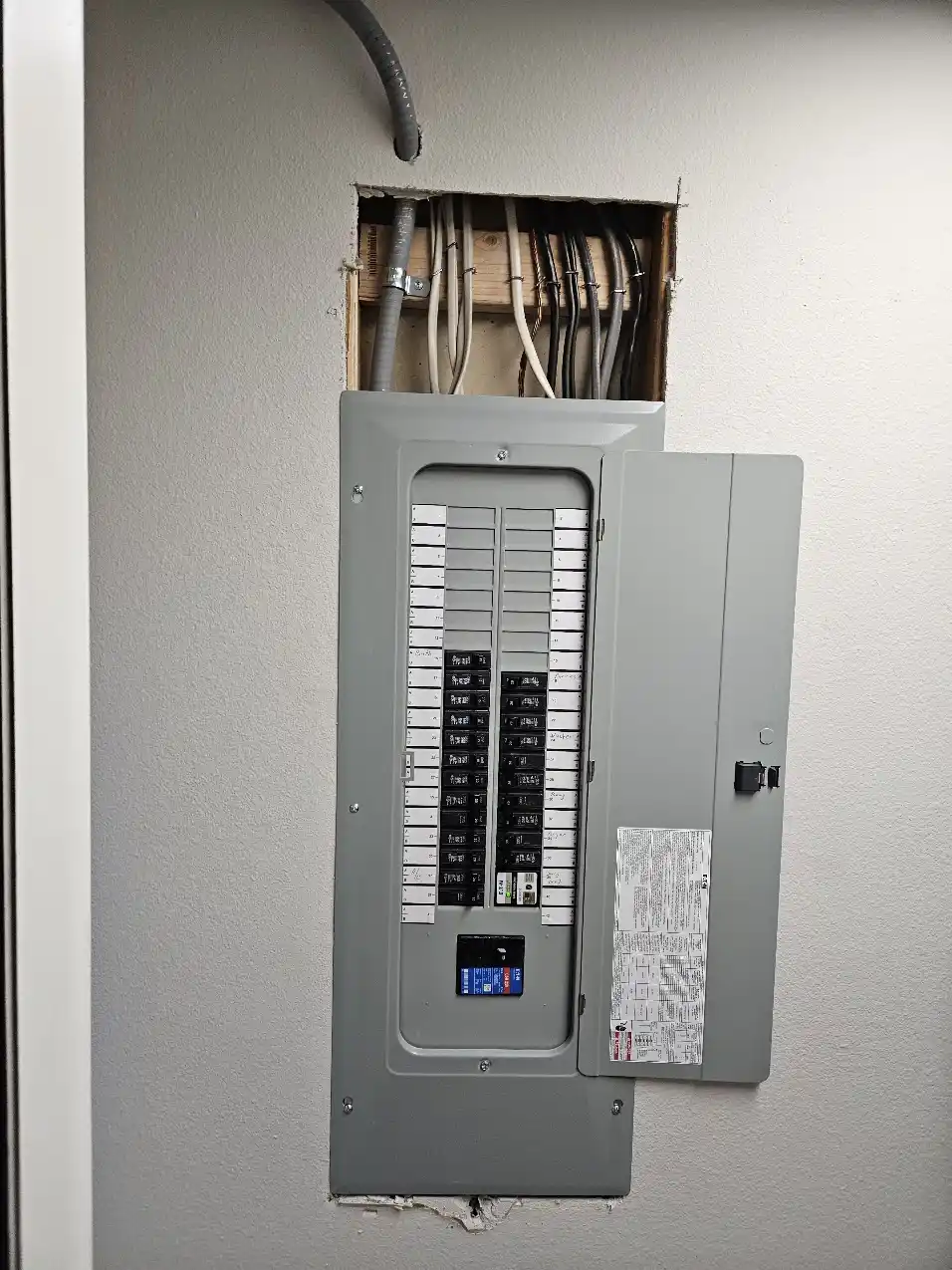 Electrical panel replacement supporting the Bellevue kitchen appliance circuits