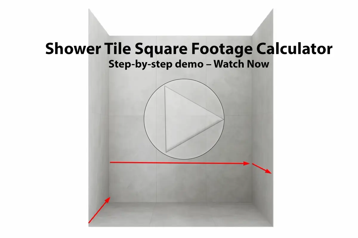 Shower Tile Square Footage Calculator video tutorial – Bezruchuk Inc