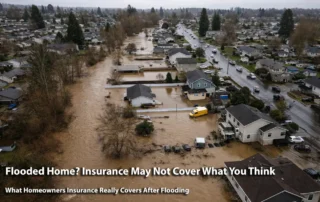 - project image Flood damage affecting residential homes in Washington State and how insurance coverage applies