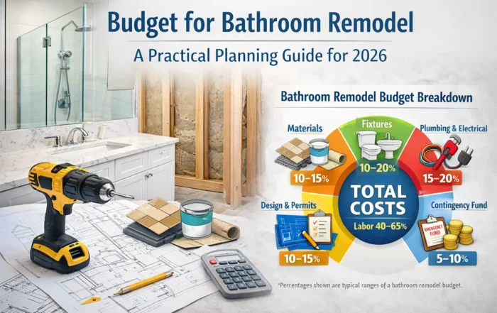 - project image Budget for bathroom remodel planning showing a modern bathroom with cost-focused renovation design