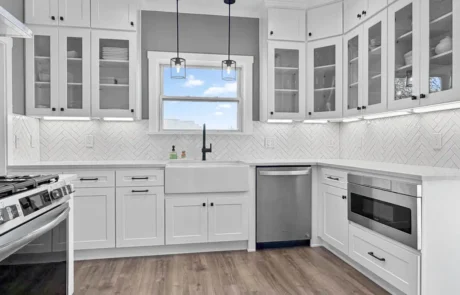 Edgewood WA Kitchen Remodel Sink Area Farmhouse sink in Edgewood WA kitchen remodel