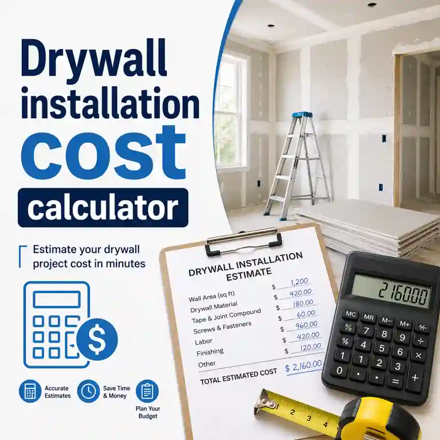 Drywall installation cost calculator estimate